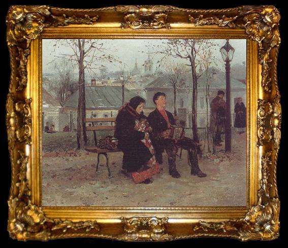 framed  Makovsky, Vladimir On the Boulevard, ta009-2
